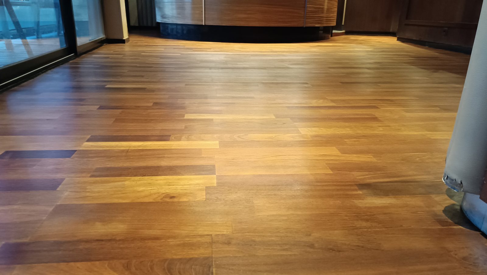 Rénovation d'un parquet contrecollé Merbeau
